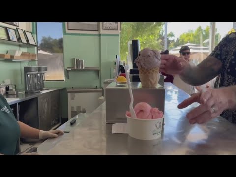 Sacramento Ice Cream Shops See Influx Of Customers As Weather Hits Triple Digits
