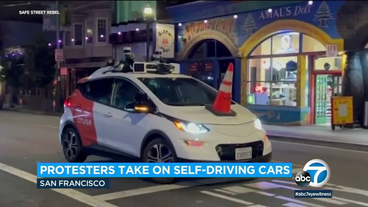 San Francisco Group Placing Traffic Cones On Self Driving Cars To Disable Them