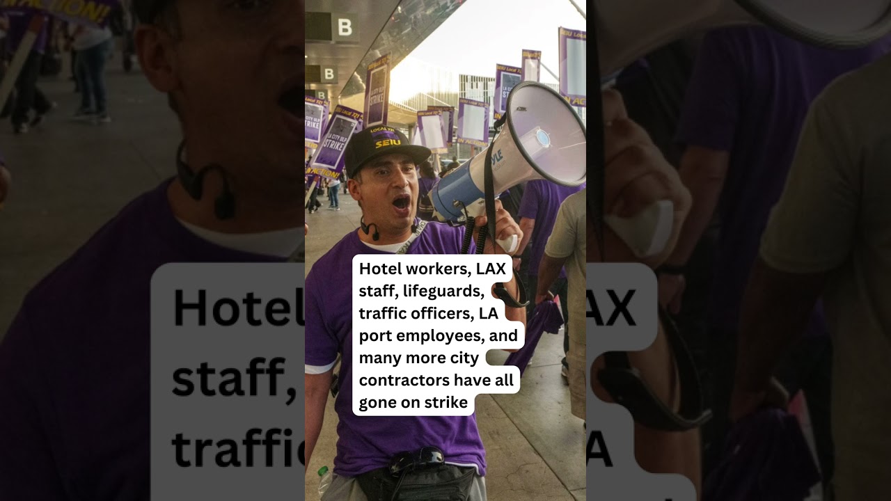 11,000 La City Workers Are On Strike #losangeles #news #trending #ytshorts