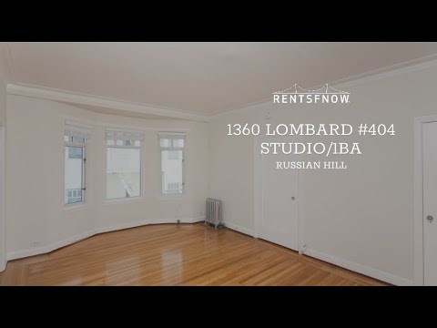 1360 Lombard #404, San Francisco Ca | Studio 1 Bath