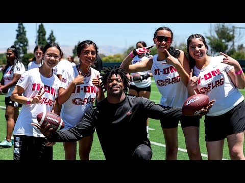 49ers Prep Hosts Second Annual Girls Flag Football Skills Camp