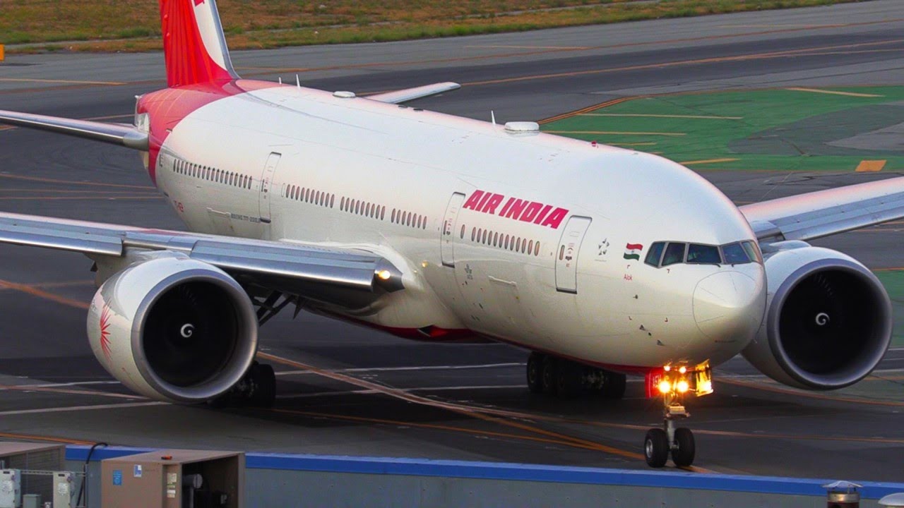 Air India Boeing 777 200lr Landing Mumbai To San Francisco I Plane Spotting Sfo