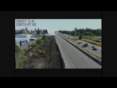 All Lanes On Nb 1 5 Blocked Near Marysville Due To A Large Brush Fire