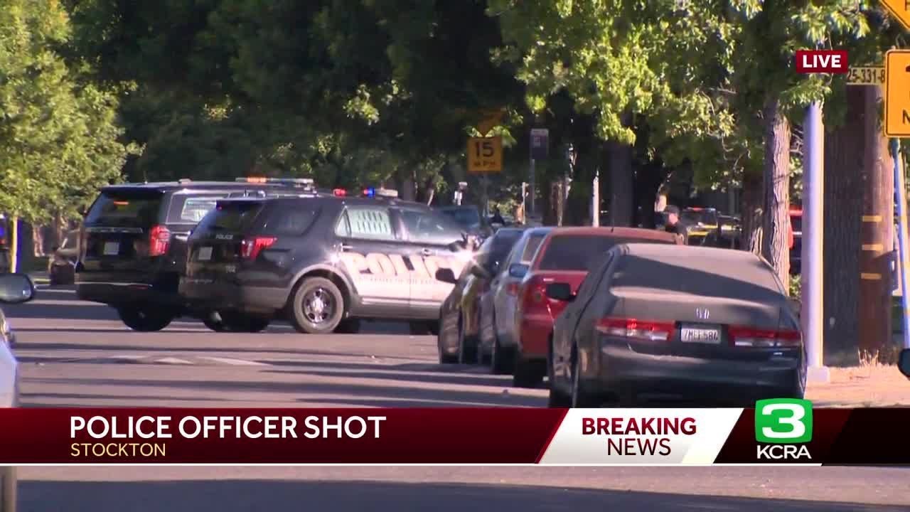Apparent Standoff In Stockton As Authorities Search For Suspect Accused Of Shooting Police Sergeant