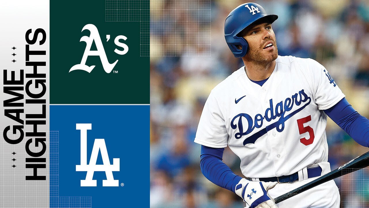 A’s Vs. Dodgers Game Highlights (8/1/23) | Mlb Highlights