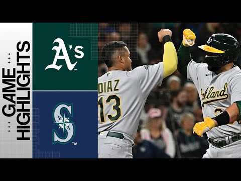 A’s Vs. Mariners Game Highlights (8/29/23) | Mlb Highlights