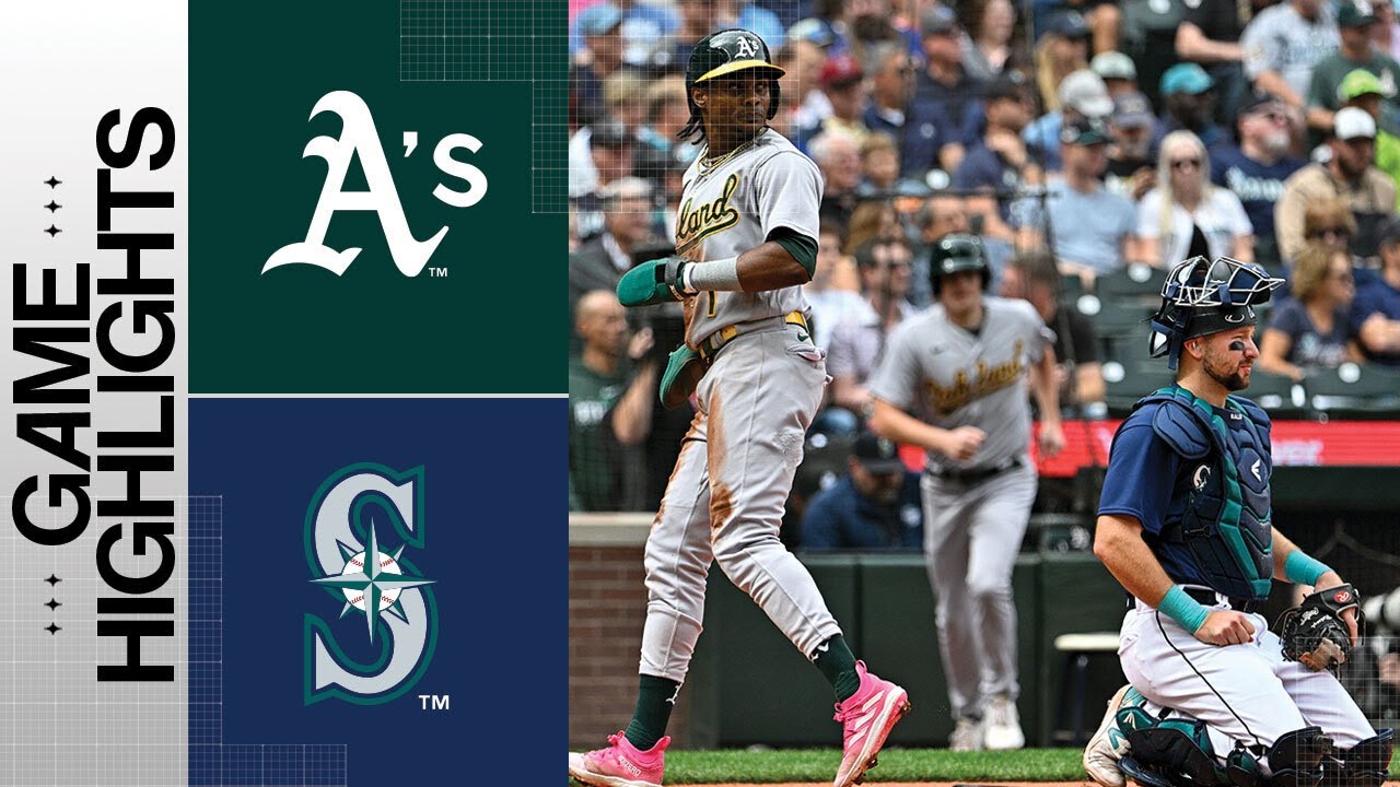 A’s Vs. Mariners Game Highlights (8/30/23) | Mlb Highlights