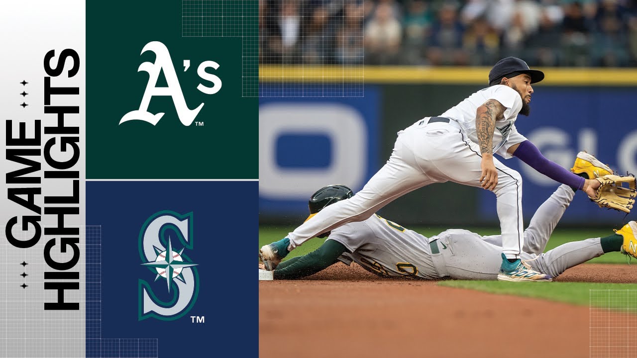 A’s Vs. Mariners Game Highlights (8/28/23) | Mlb Highlights