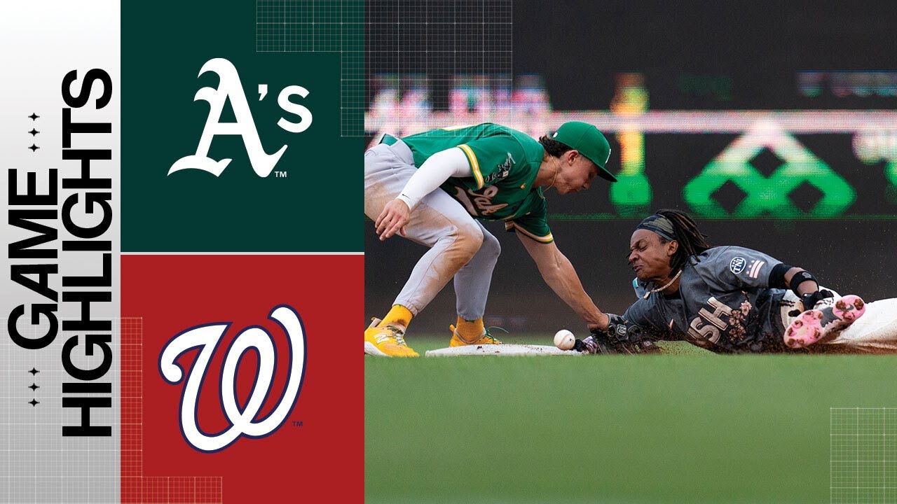 A’s Vs. Nationals Game Highlights (8/12/23) | Mlb Highlights