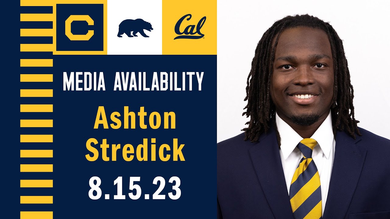 Cal Football: Ashton Stredick Media Availability (8.15.23)