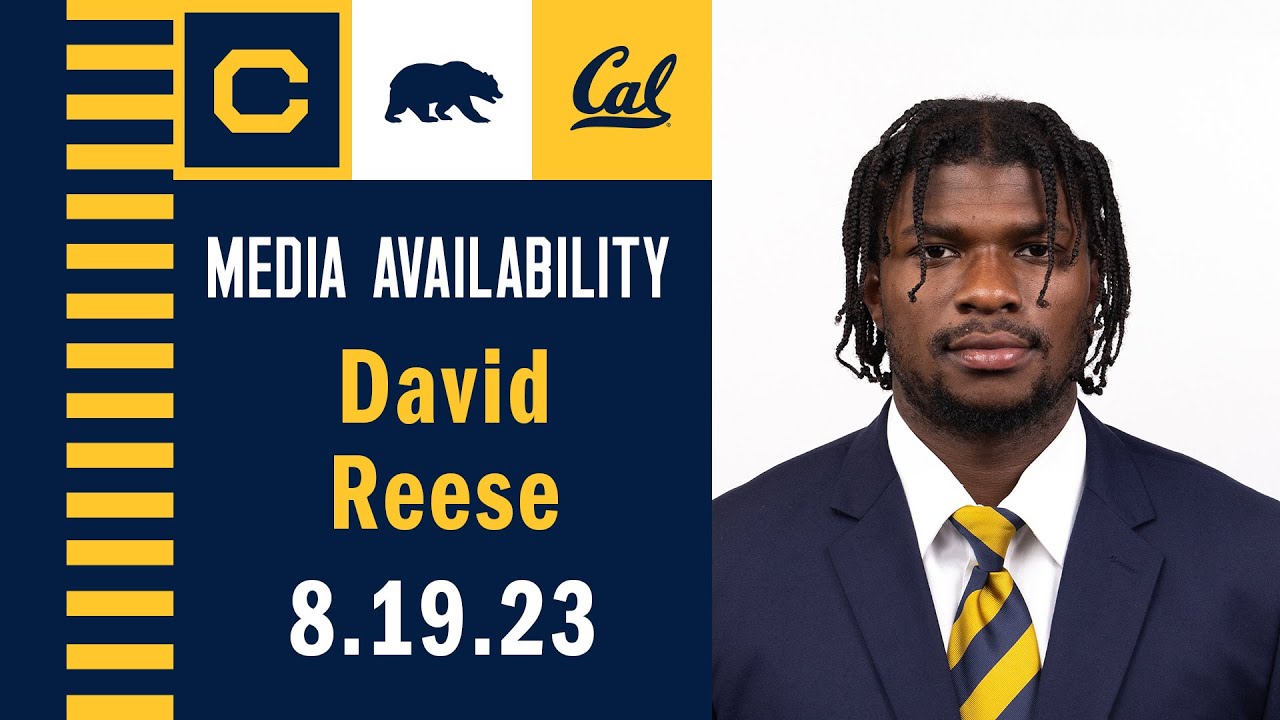 Cal Football: David Reese Media Availability (8.19.23)