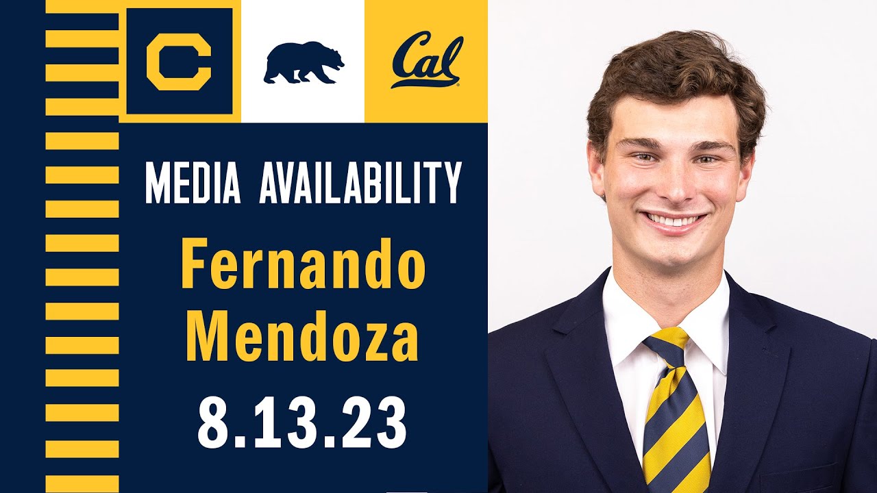 Cal Football: Fernando Mendoza Media Availability (8.13.23)