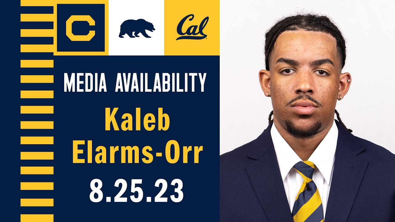 Cal Football: Kaleb Elarms Orr Media Availability (8.25.23)