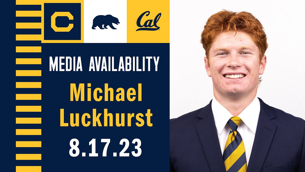 Cal Football: Michael Luckhurst Media Availability (8.17.23)