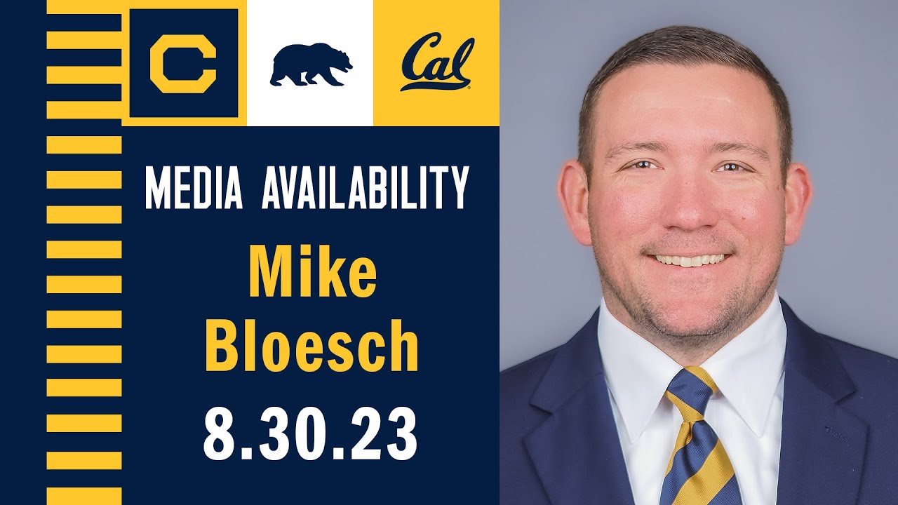 Cal Football: Mike Bloesch Media Availability (8.30.23)