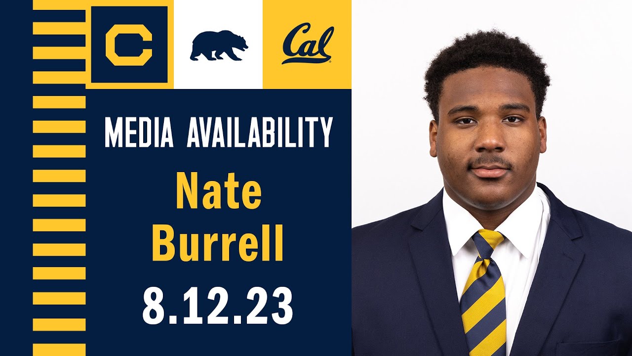 Cal Football: Nate Burrell Media Availability (8.12.23)