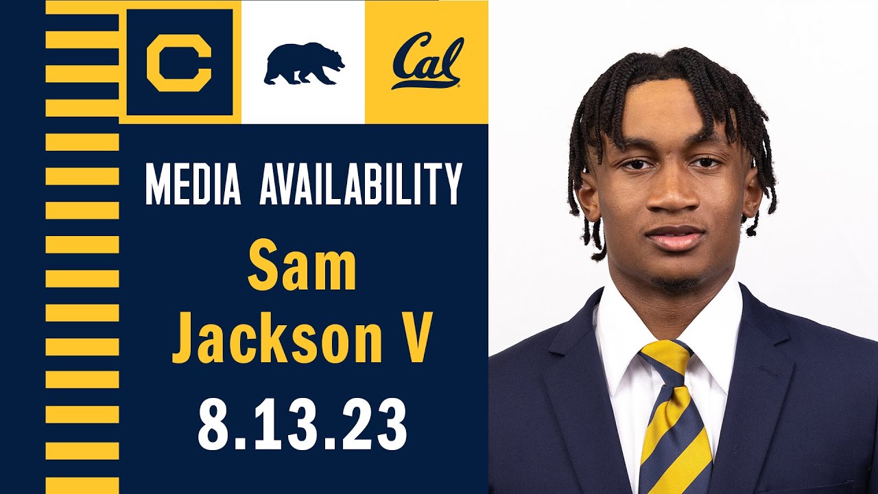 Cal Football: Sam Jackson V Media Availability (8.13.23)