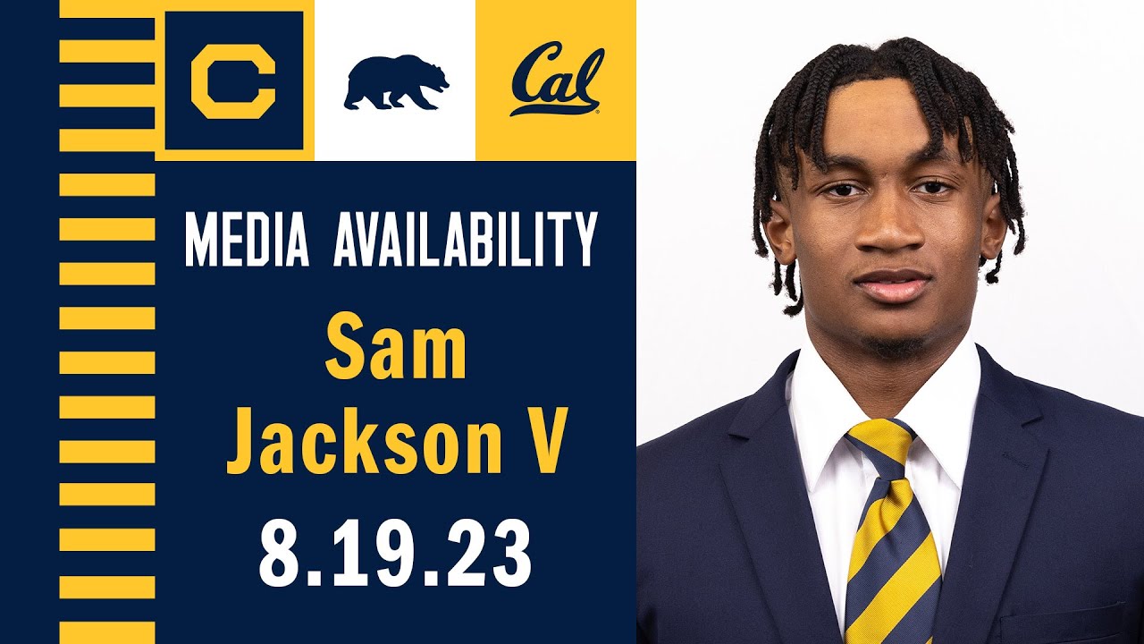 Cal Football: Sam Jackson V Media Availability (8.19.23)