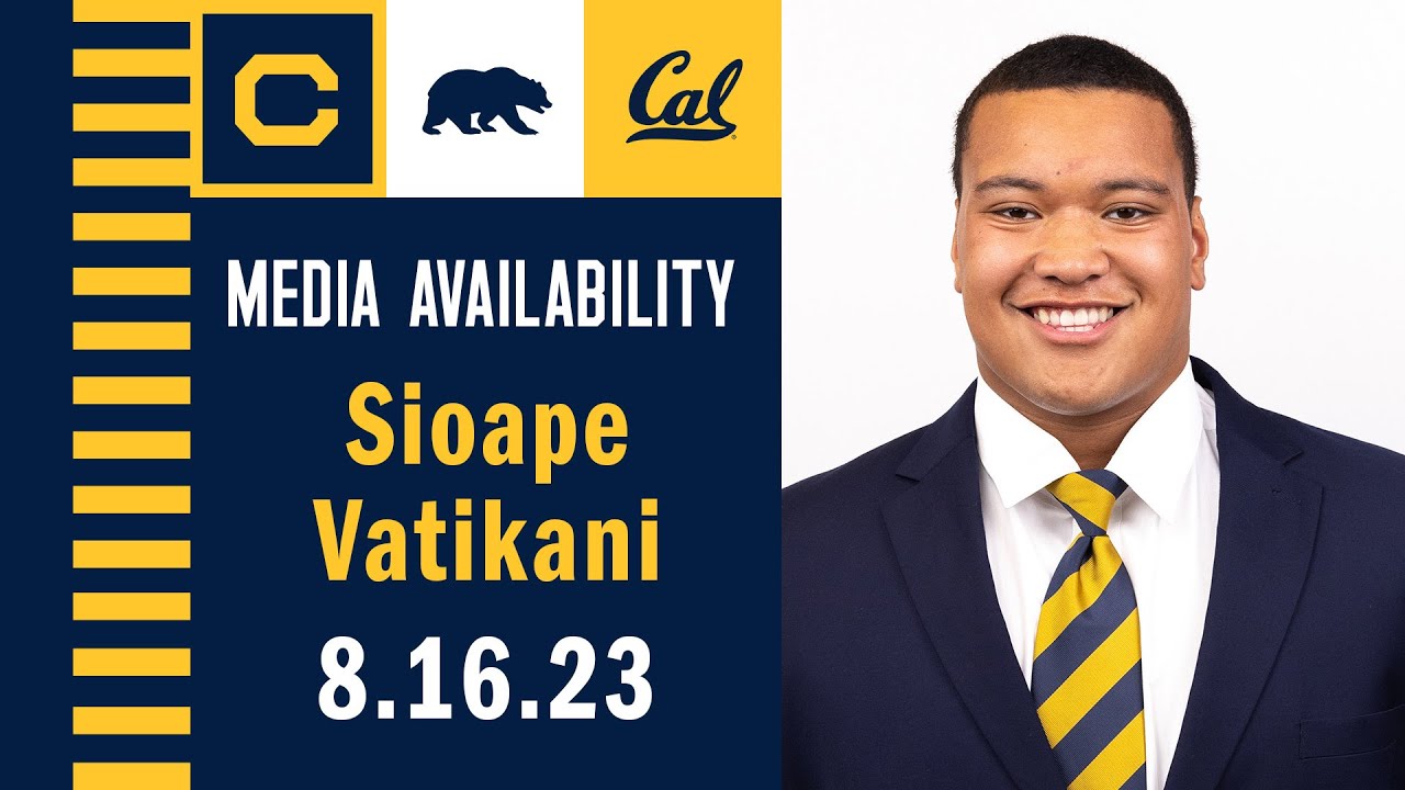 Cal Football: Sioape Vatikani Media Availability (8.16.23)