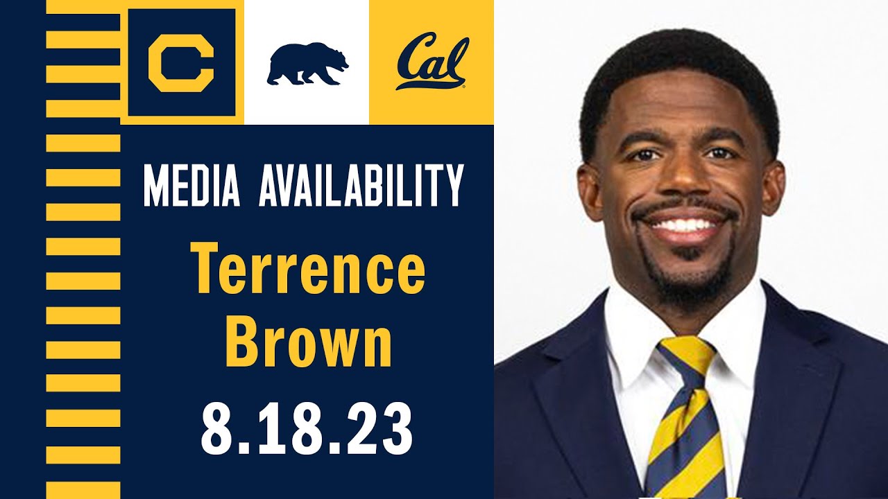 Cal Football: Terrence Brown Media Availability (8.18.23)