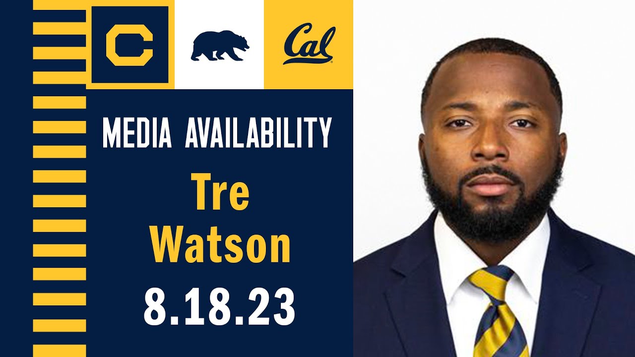 Cal Football: Tre Watson Media Availability (8.18.23)