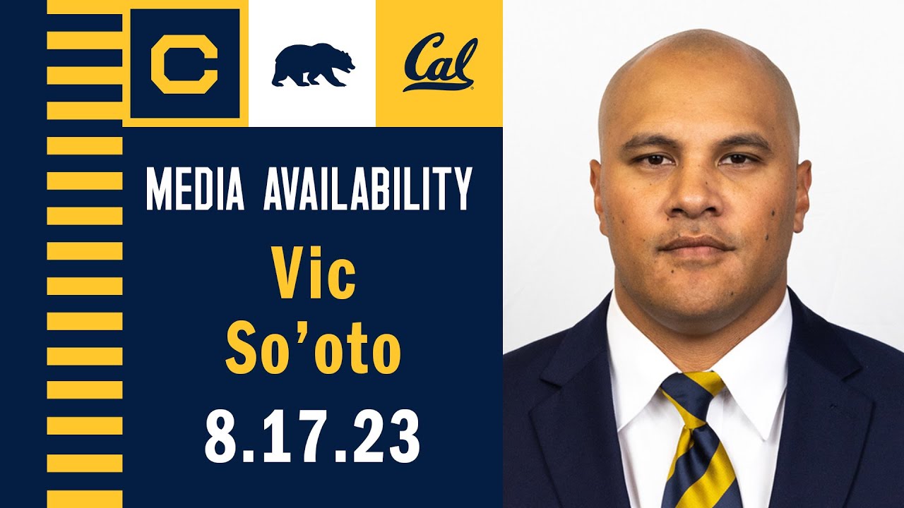 Cal Football: Vic So’oto Media Availability (8.17.23)