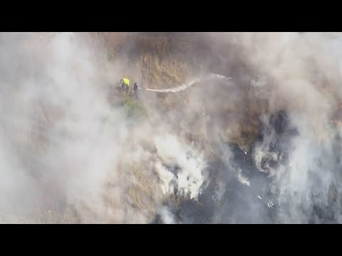 Crews Continue To Monitor Area Burned By Large Brush Fire Along I 5 In Marysville