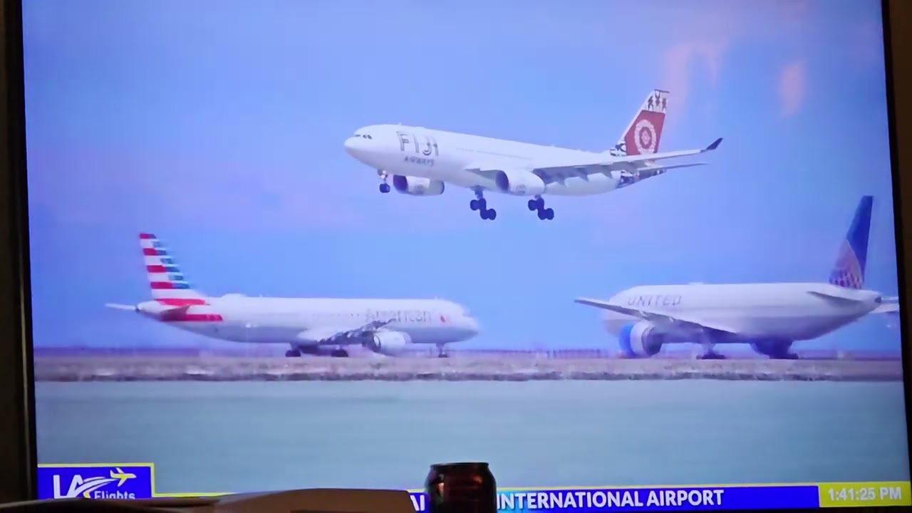 Fiji Airways Flight 870 From Nan Airport To Sfo Airport A 330 200 Landing On Runway 28l