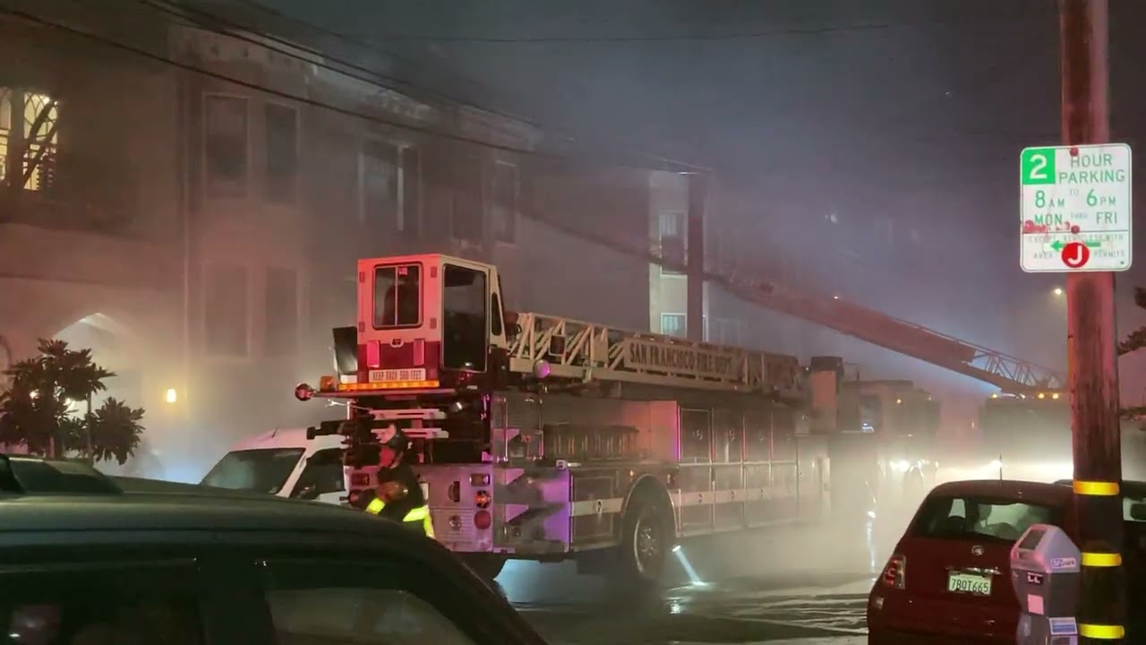 Fire At Sunset Apartments, 8th And Irving St, San Francisco 8/8/2023