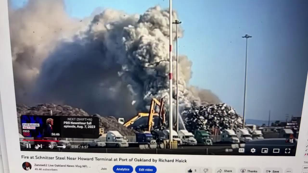 Fire Near Howard Terminal Ballpark Site Schnitzer Steel As Oakland A’s Dave Kaval Says Lawsuit On