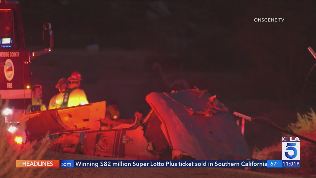 Firefighter Helicopter Crashes In Riverside County