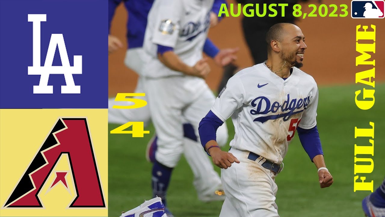 Los Angeles Dodgers Vs Arizona Diamondbacks Fullgame August 8, 2023 | Mlb Highlights| Mlb Season