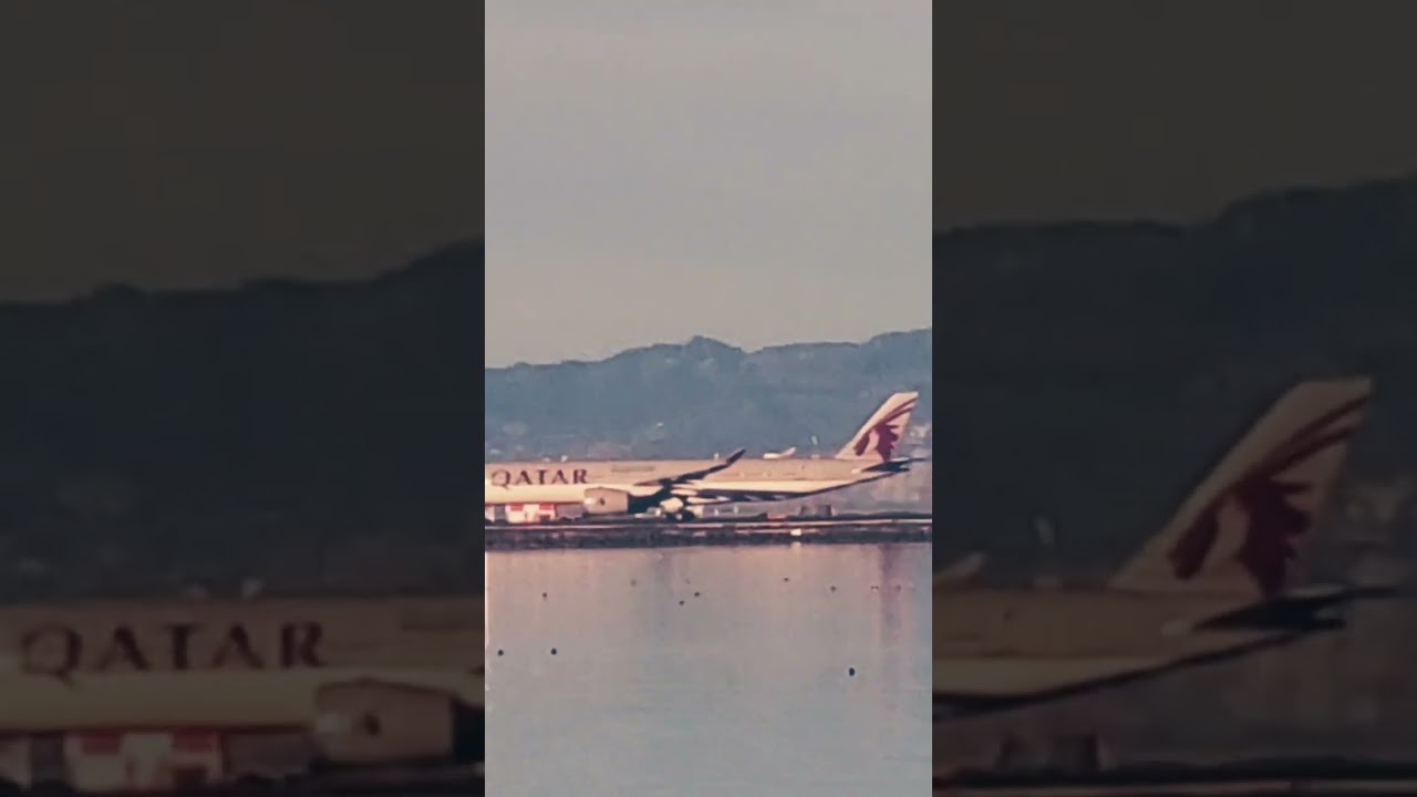 Qatar Airways Taking Off At #san Francisco International Airport To # Hamad International Airport