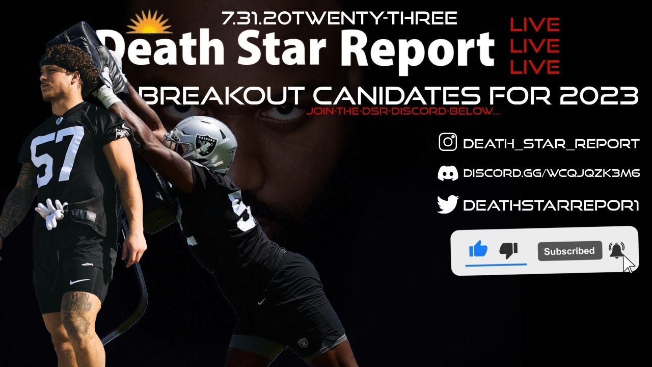 Raiders Live News Talk: Breakout Candidates For 2023 (monday 07/31/2023)