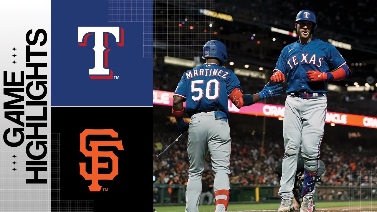 Rangers Vs. Giants Game Highlights (8/11/23) | Mlb Highlights