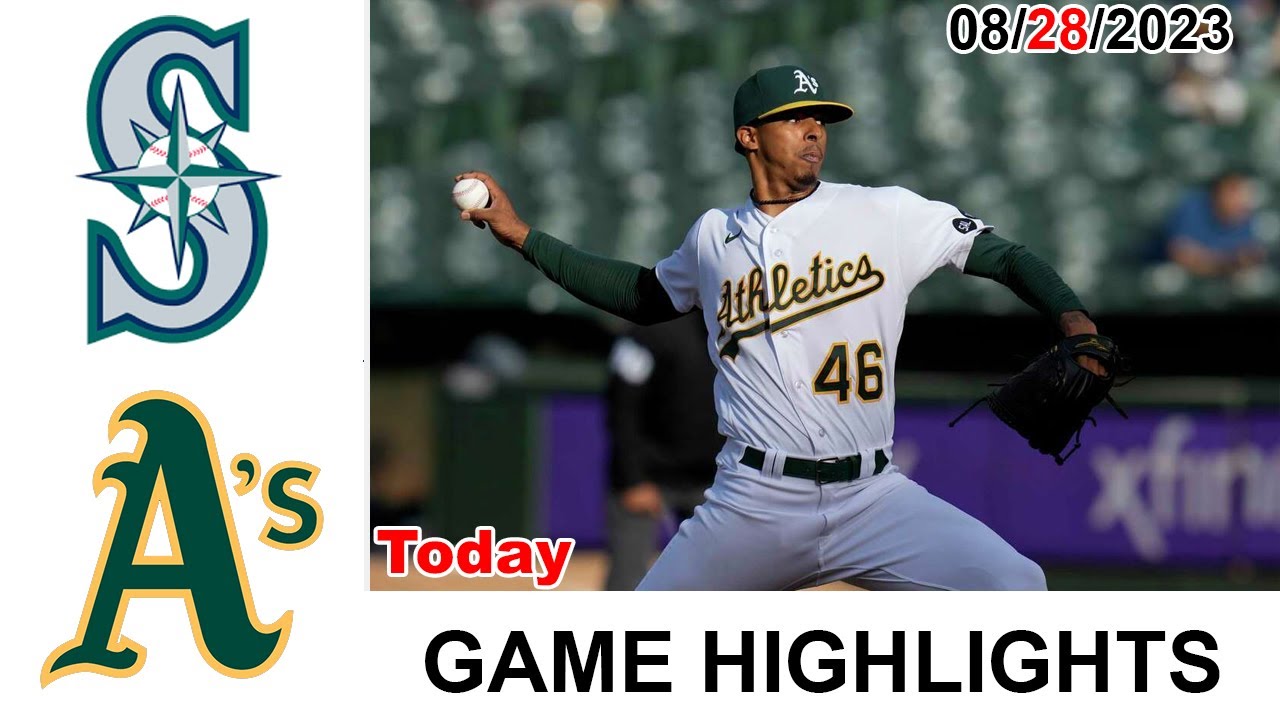 Seattle Mariners Vs Oakland Athletics Highlights [today] | August 28, 2023 | Mlb 2023