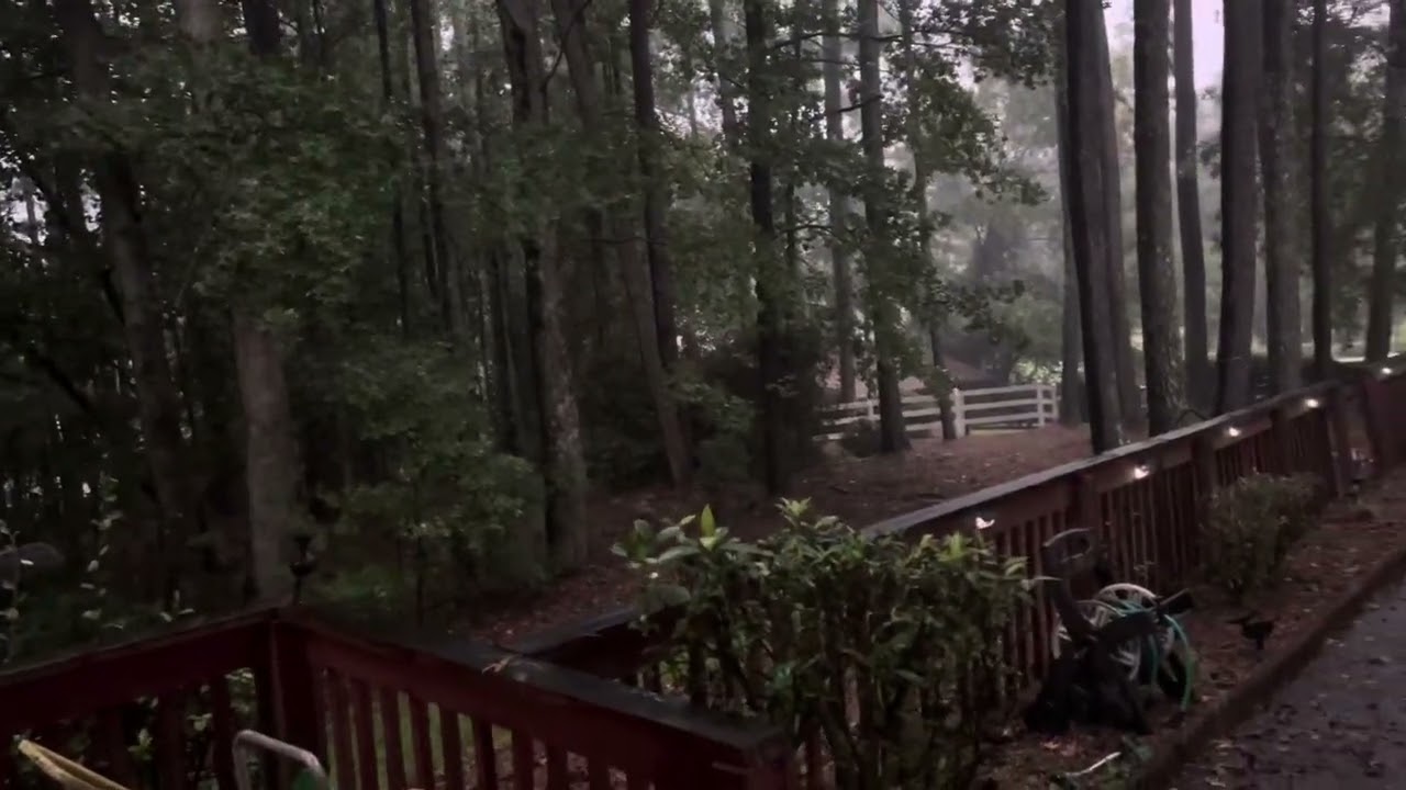 Severe Thunderstorm Over Fayetteville Georgia As Winds Blow To 20 Mph Today August 12 2023