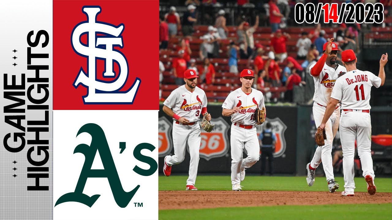 St.louis Cardinals Vs Oakland Athletics Highlights Game [today] | August 14, 2023 | Mlb 2023