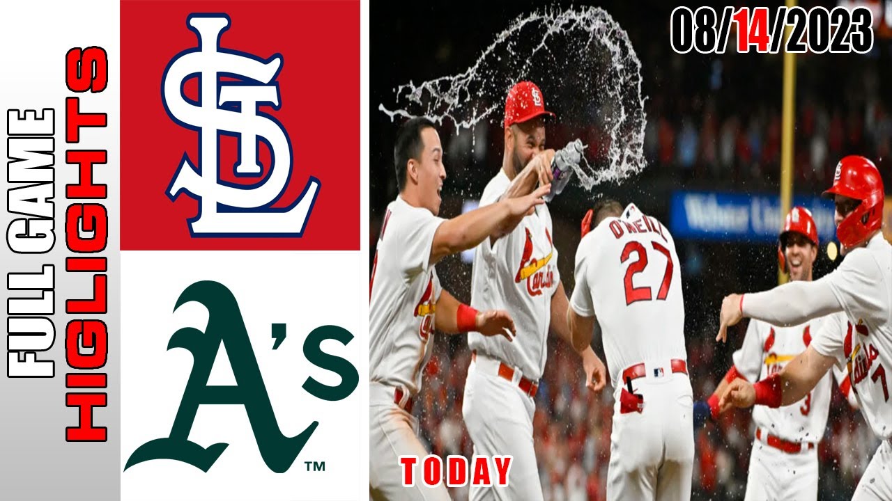 St.louis Cardinals Vs Oakland Athletics Full Highlights [today] | August 14, 2023 | Mlb 2023