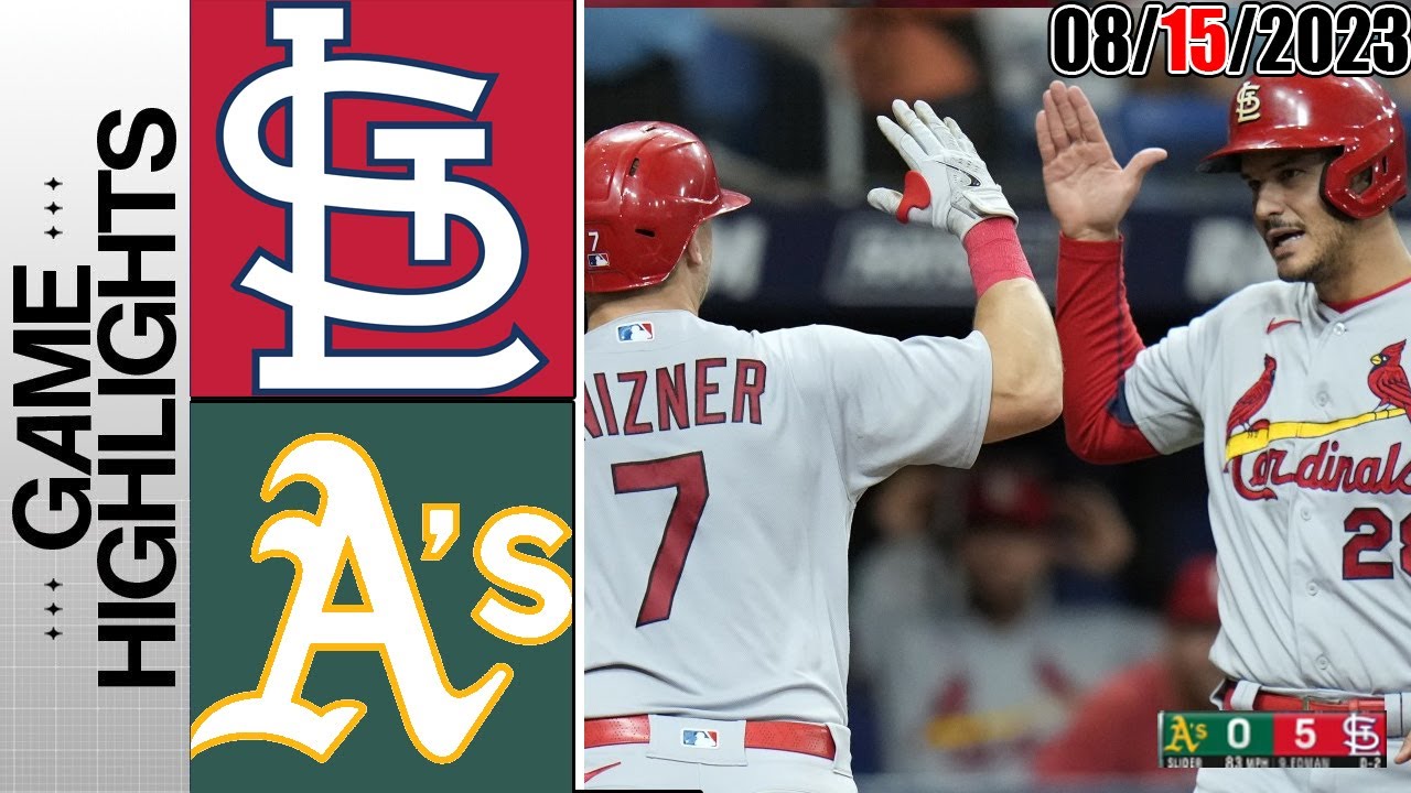 St.louis Cardinals Vs Oakland Athletics Full Highlights [today] | August 15, 2023 | Mlb 2023