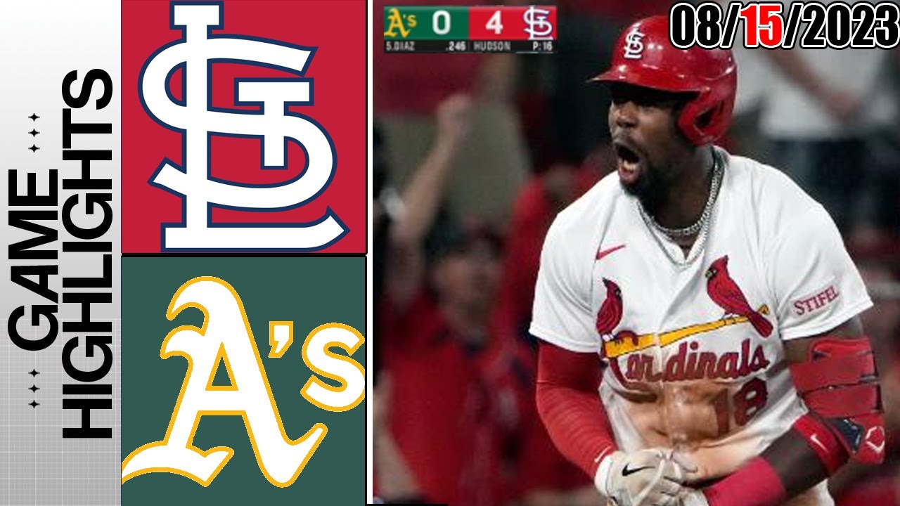 St.louis Cardinals Vs Oakland Athletics Highlights [today] | August 15, 2023 | Mlb 2023