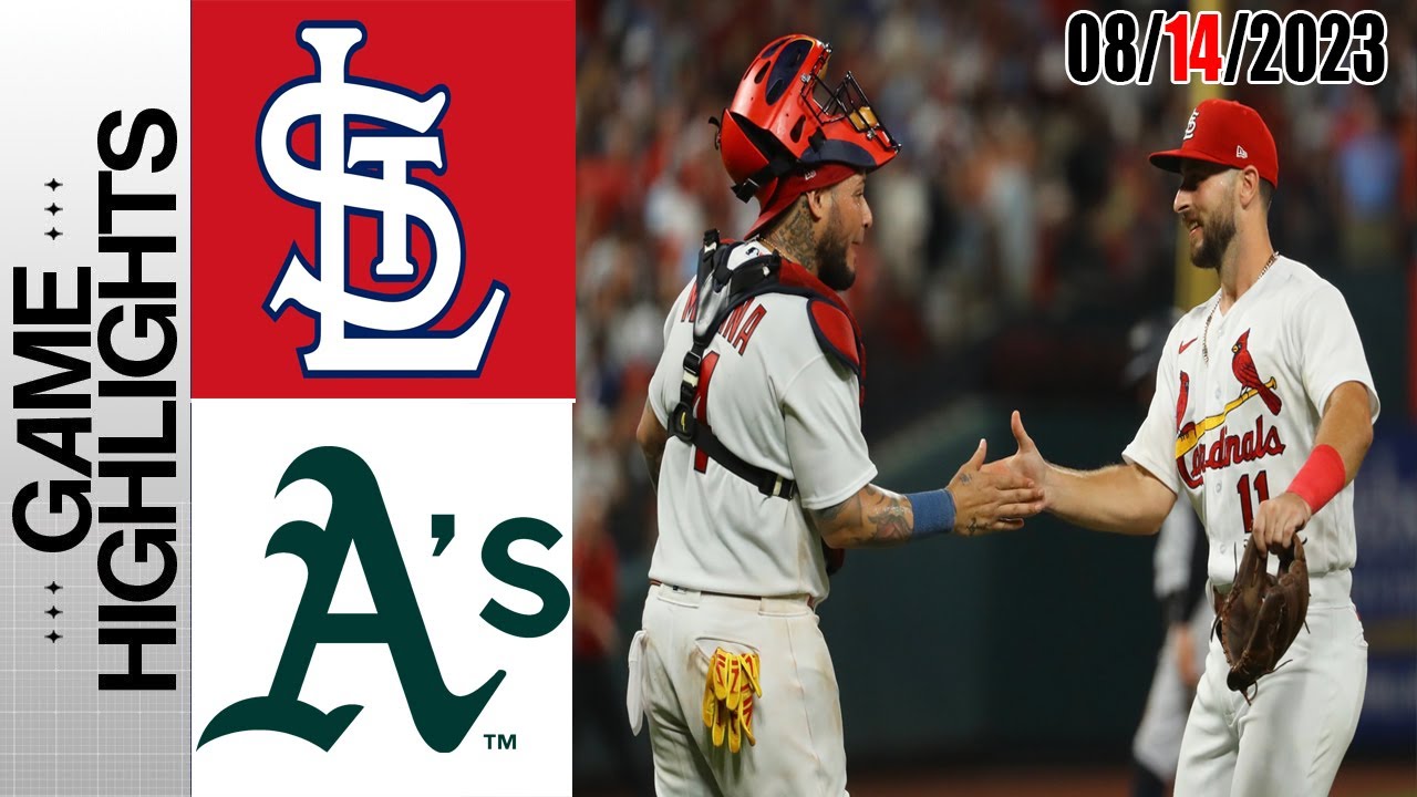 St.louis Cardinals Vs Oakland Athletics Game Highlights [today] | August 14, 2023 | Mlb 2023