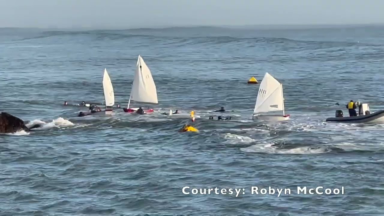 Surfers Rescue Kids In The Santa Cruz Harbor On January 10, 2020