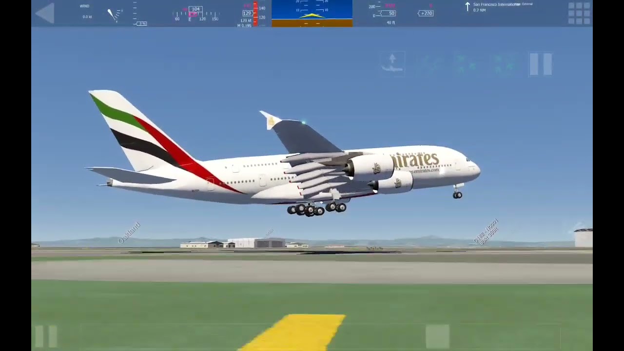 #swiss001 Butter Landing At San Francisco International Airport A380