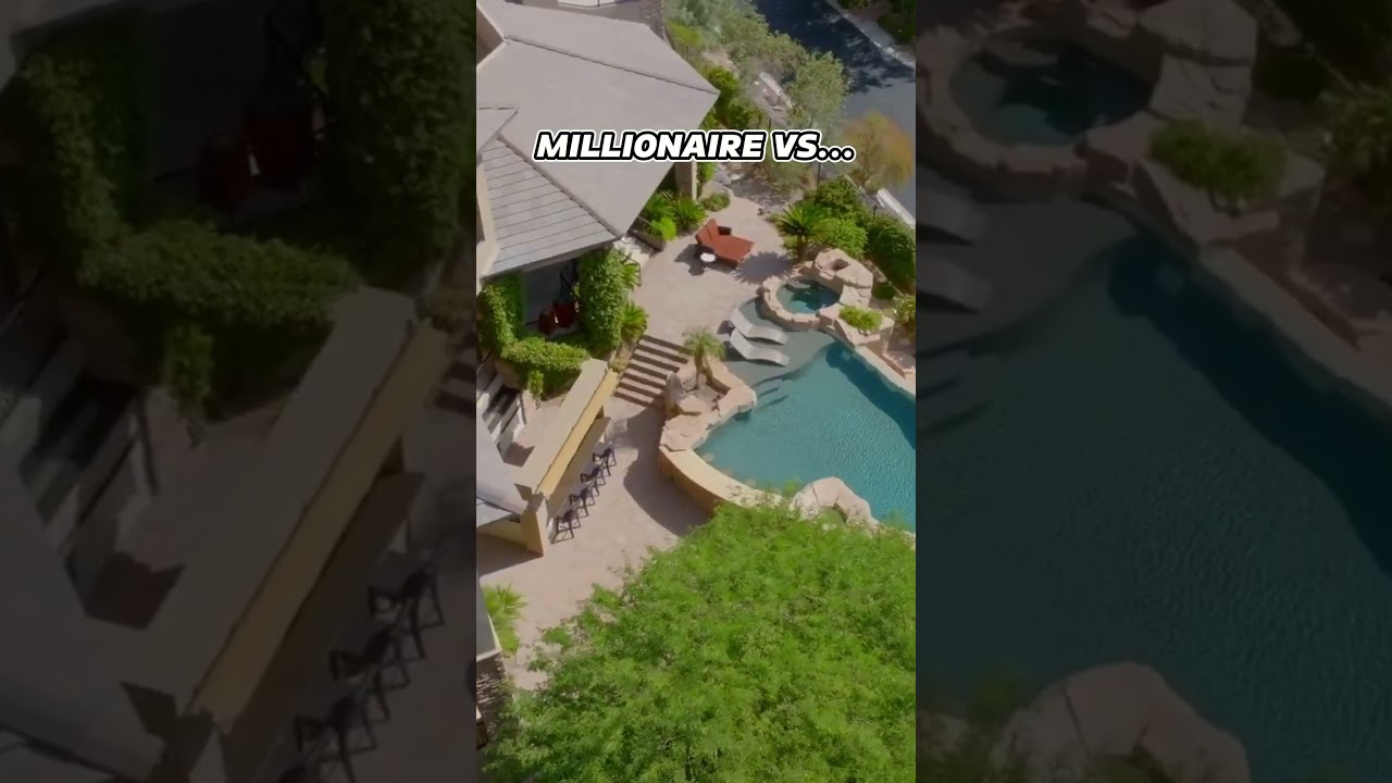 $45.000.000 Mega Mansion In Los Angeles (millionaire Vs Billionaire) #shorts #luxurylifestyle