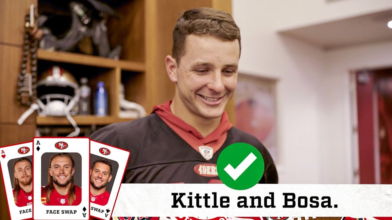 49ers Face Swaps: Players Try And Guess This Mashup Of George Kittle And Nick Bosa