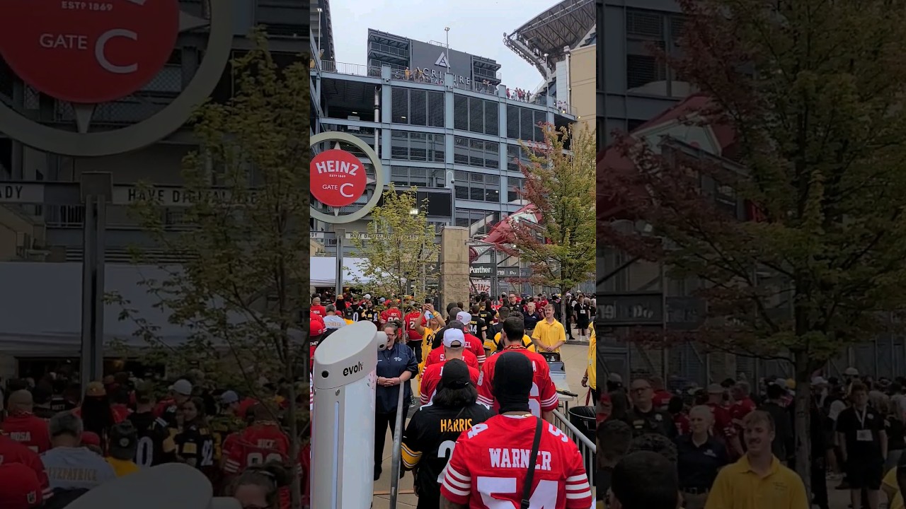 49ers Fans Take Over In Pittsburgh #49ers #steelers