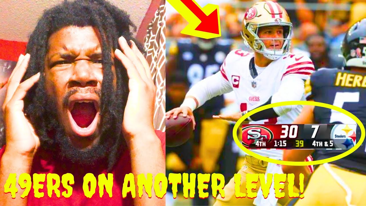 49ERS VS STEELERS REACTION 2023 PITTSBURGH STEELERS VS SAN FRANCISCO ...