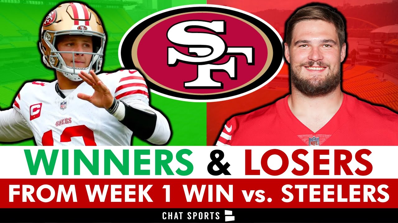 49ers Winners & Losers From Week 1 Win Vs. Steelers Ft. Brock Purdy, Brandon Aiyuk & Colton Mckivitz