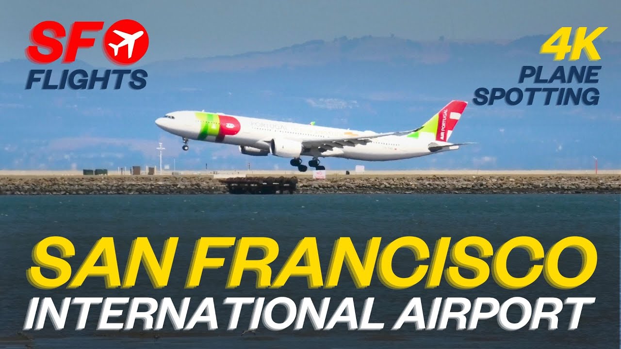 [4k] Plane Spotting In San Francisco Airport (sfo) | Japan Airlines 🇯🇵 United 🇺🇸 Emirates 🇦🇪